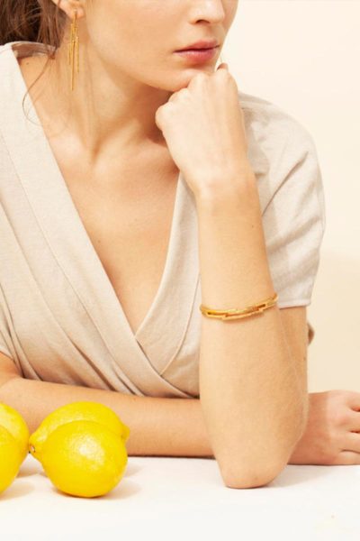 Curves Golden Earrings